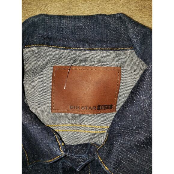 Big Star 1974 Dark Wash Stretch Denim Trucker Jacket Size XL MSRP: $98 - Picture 2 of 5